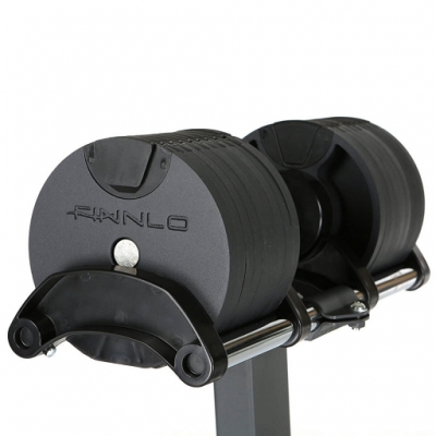 Zestaw hantli systemowych ze stojakiem FINNLO SMARTLOCK 2x20 kg
