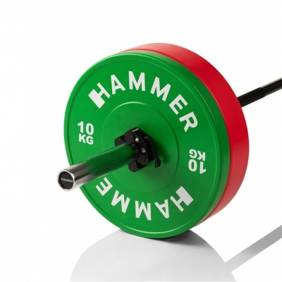 Zestaw olimpijskich aluminiowych zacisków premium na gryf 50mm HAMMER