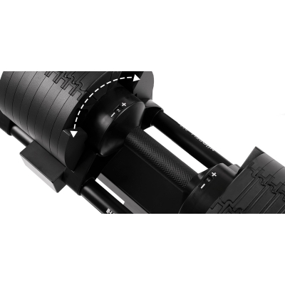 Zestaw hantli regulowanych ze stojakiem HAMMER SMARTLOCK 2x20 kg