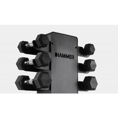 Zestaw hantli HEX 1-10 kg ze stojakiem HAMMER