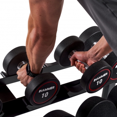 Stojak na 8 par hantli okrągłych HAMMER