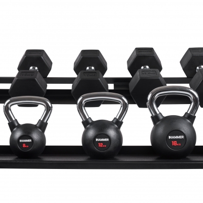 Stojak na hantle i kettlebells HAMMER