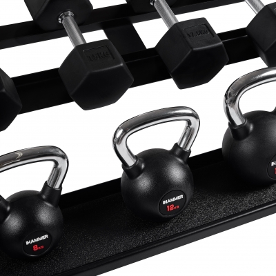 Stojak na hantle i kettlebells HAMMER